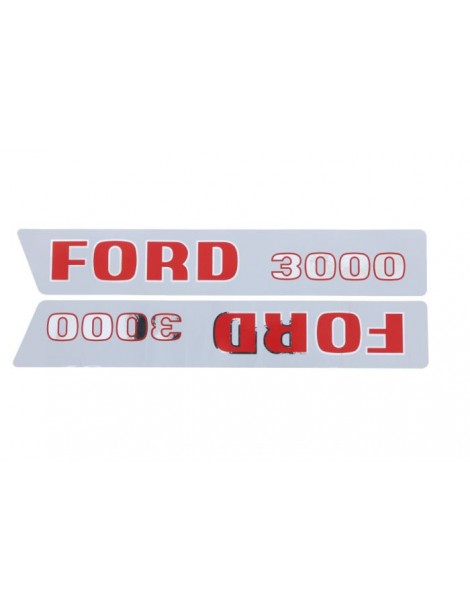 Jeu d'autocollants tracteur Ford 3000 (aile ronde)