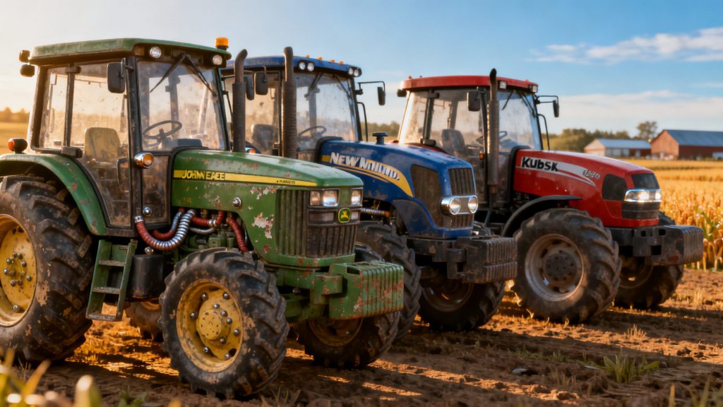 Comparer la fiabilité des marques de tracteurs sans aucun texte