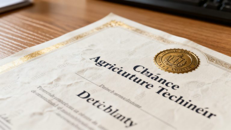 Le niveau de diplôme d&rsquo;un technicien agricole