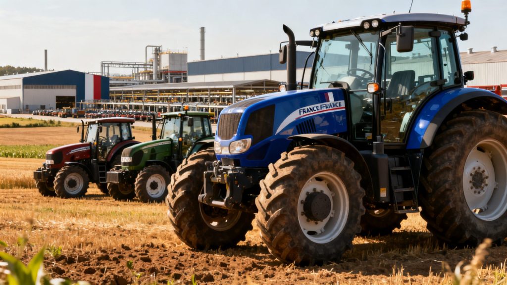 Les tracteurs agricoles fabriqués en France : acteurs et sites clés sans aucun texte