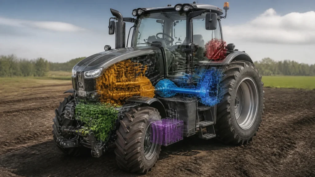 Quels sont les cinq systèmes d’un tracteur et quel est leur rôle ?